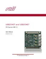 rtd USB25407 User Manual preview