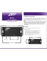 Preview for 1 page of RTI IPE-4 Quick Reference Manual