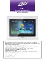 Preview for 1 page of RTI KX7 Quick Reference Manual