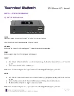 Preview for 4 page of RTI Miravue VIP-1 Technical Bulletin