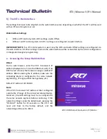 Preview for 20 page of RTI Miravue VIP-1 Technical Bulletin