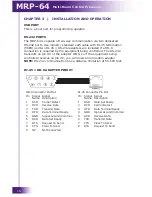 Preview for 16 page of RTI MRP-64 Installation And Operation Manual