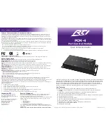 Предварительный просмотр 1 страницы RTI PCM-4 Quick Reference Manual