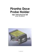 Preview for 1 page of RTI Piranha Dose Probe Holder User Instruction