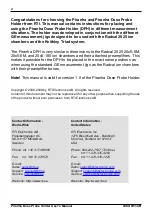 Preview for 2 page of RTI Piranha Dose Probe Holder User Instruction