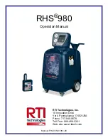 RTI RHS 980 Operation Manual preview