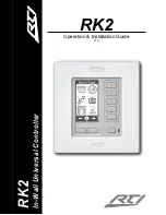 Предварительный просмотр 1 страницы RTI rk2 Operation And Installation Manual