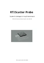 Предварительный просмотр 1 страницы RTI Scatter Probe Manual