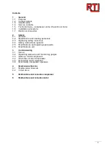 Preview for 3 page of RTI SiloKing 1100 LS Instructions And Operating Manual