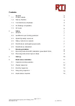 Preview for 3 page of RTI SiloKing 1500 Instructions And Operating Manual