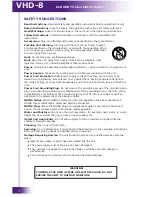 Preview for 4 page of RTI VHD-8 Installation And Operation Manual