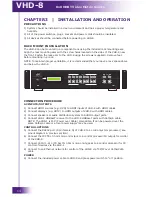 Preview for 14 page of RTI VHD-8 Installation And Operation Manual