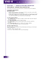 Preview for 22 page of RTI VHD-8 Installation And Operation Manual