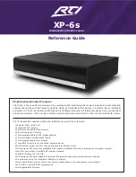 Предварительный просмотр 1 страницы RTI XP-6s Reference Manual