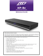 Предварительный просмотр 1 страницы RTI XP-8v Reference Manual