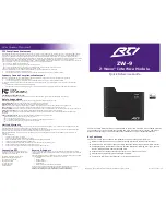 RTI ZW-9 Quick Reference Manual предпросмотр