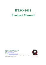 RTimes RTSO-1001 Product Manual предпросмотр