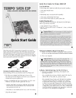 RTimes TEMPO SATA E2P Quick Start Manual предпросмотр