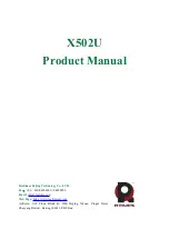 Preview for 1 page of RTimes X502U Product Manual