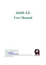 Preview for 1 page of RTimes Z603L/LE User Manual