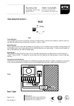 Предварительный просмотр 3 страницы RTK DA132 Operating Instructions