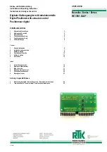 Preview for 1 page of RTK DAC RE 3581 Series Installation And Operating Instructions Manual