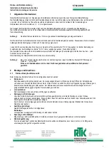 Preview for 2 page of RTK MV 5051 Series Installation And Operating Instructions Manual