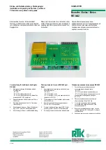 RTK RE 3442 Series Installation And Operating Instructions preview