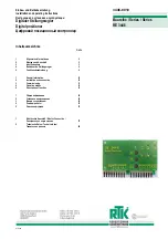 Preview for 1 page of RTK RE3446 Installation And Operating Instructions Manual