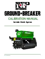 Preview for 1 page of RTP Outdoors Ground Breaker Calibration Manual