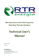 Предварительный просмотр 1 страницы RTR Energia 12kVAr Technical  User'S Manual