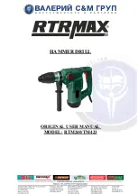 Предварительный просмотр 1 страницы RTRMAX RTM240 Original User Manual