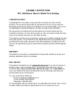 Preview for 1 page of RTS 10D9 Assembly Instructions Manual