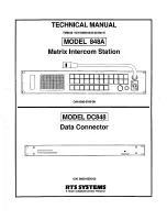 RTS 848A Technical Manual preview