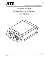 Предварительный просмотр 1 страницы RTS 9010673800 User Manual