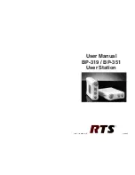 RTS BP-319 User Manual предпросмотр