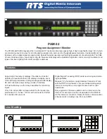 RTS Digital Matrix Intercom PAM-32 Specifications предпросмотр