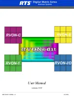 Предварительный просмотр 1 страницы RTS Digital Matrix Intercom RVON-8 User Manual