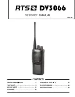 Preview for 1 page of RTS DV-3066 Service Manual