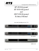 RTS EKP-3016 Technical Manual предпросмотр