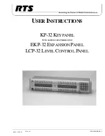 RTS EKP-32 User Instructions предпросмотр