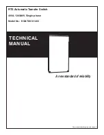 Preview for 1 page of RTS KGATX0101400 Technical Manual