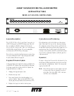 RTS KP-9X User Instructions preview