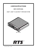 RTS MKP-4 User Instructions preview