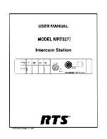 RTS MRT327 User Manual предпросмотр