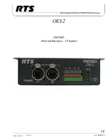 RTS OMNEO OEI-2 User Manual предпросмотр