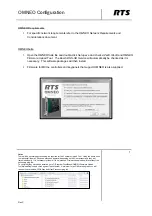 Предварительный просмотр 1 страницы RTS OMNEO Configuration