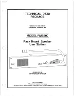 Предварительный просмотр 1 страницы RTS RMS300 Technical Data Manual