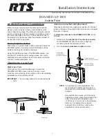 RTS ROAMEO AP-1800 Installation Instructions Manual предпросмотр