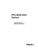 Preview for 1 page of RTS RTS ISDN 2002 Operator'S Manual